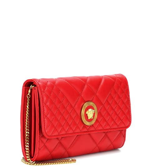 versace bag red|Versace la medusa handbag.